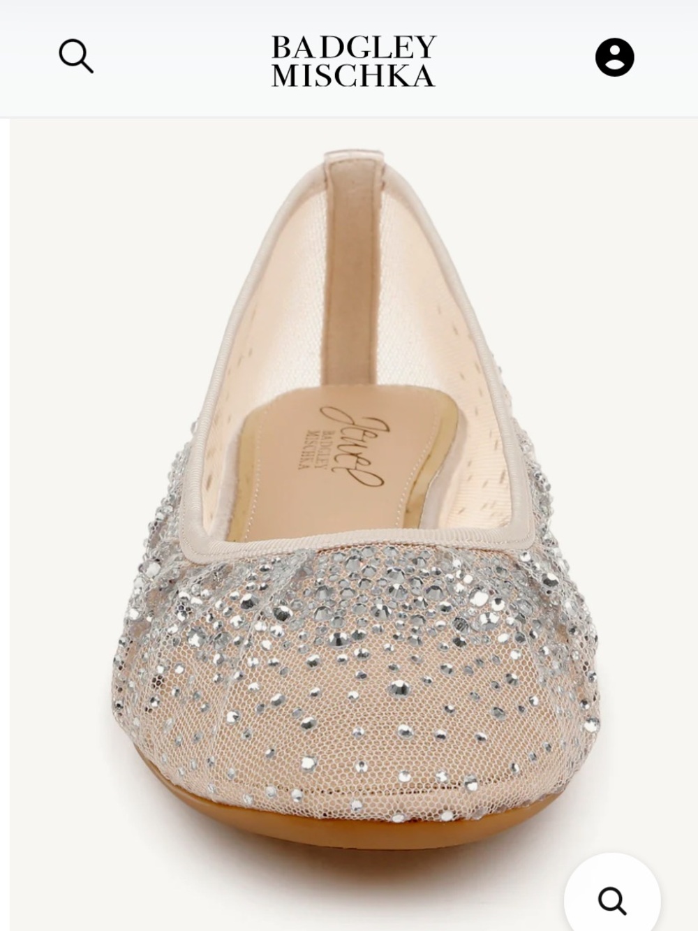 Nuala Mesh Flats in Champagne